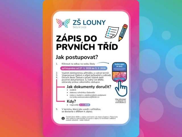 Zápis do první třídy ve školním roce 2026/2027