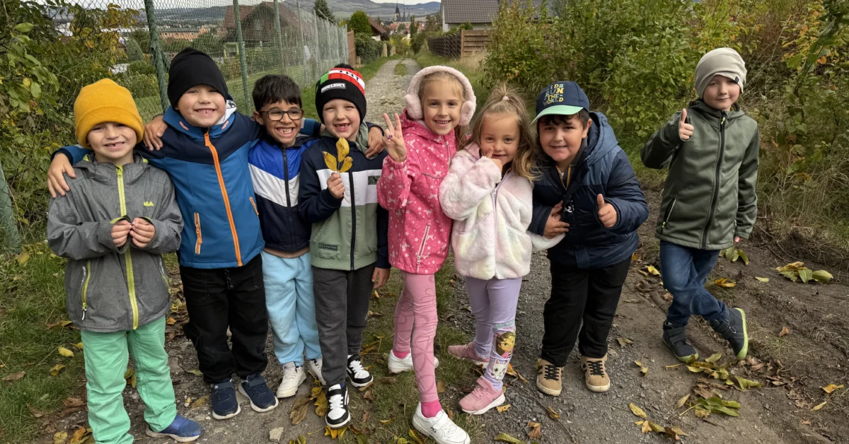 Podzimní procházka k vodárně a tvoření z přírodnin