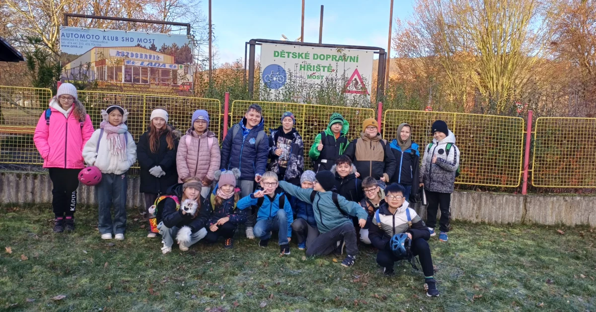 Návštěva dopravního hřiště v Mostě