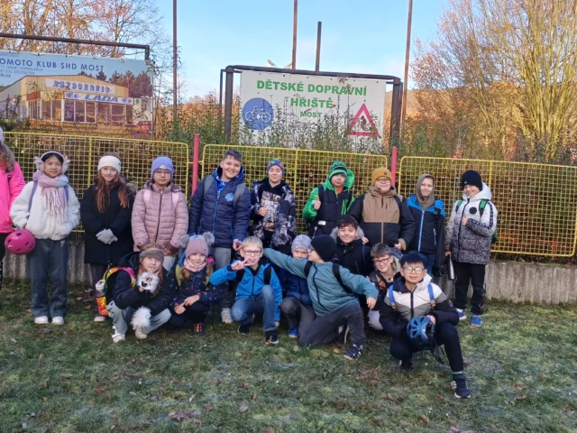 Návštěva dopravního hřiště v Mostě