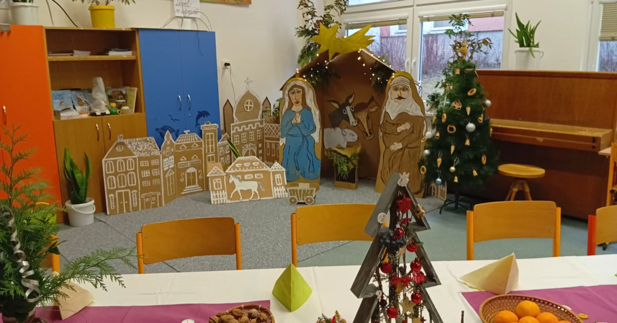 A jsou tu vánoční prázdniny: “ Naše třídní posezení, čekání na školního Ježíška” 19.12.2025
